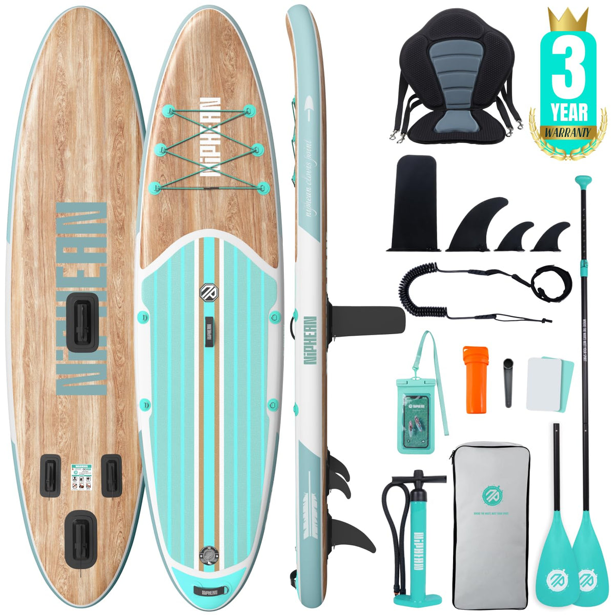 Niphean 10'6"/12'6" Inflatable SUP Board with Accessories