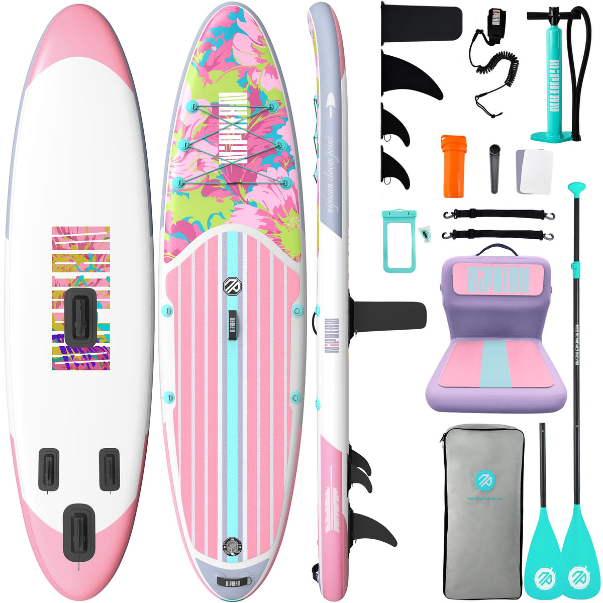 Niphean 10'6"/12'6" Inflatable SUP Board with Accessories