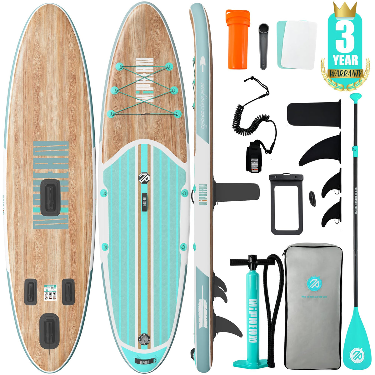 Niphean 10'6"/12'6" Inflatable SUP Board with Accessories