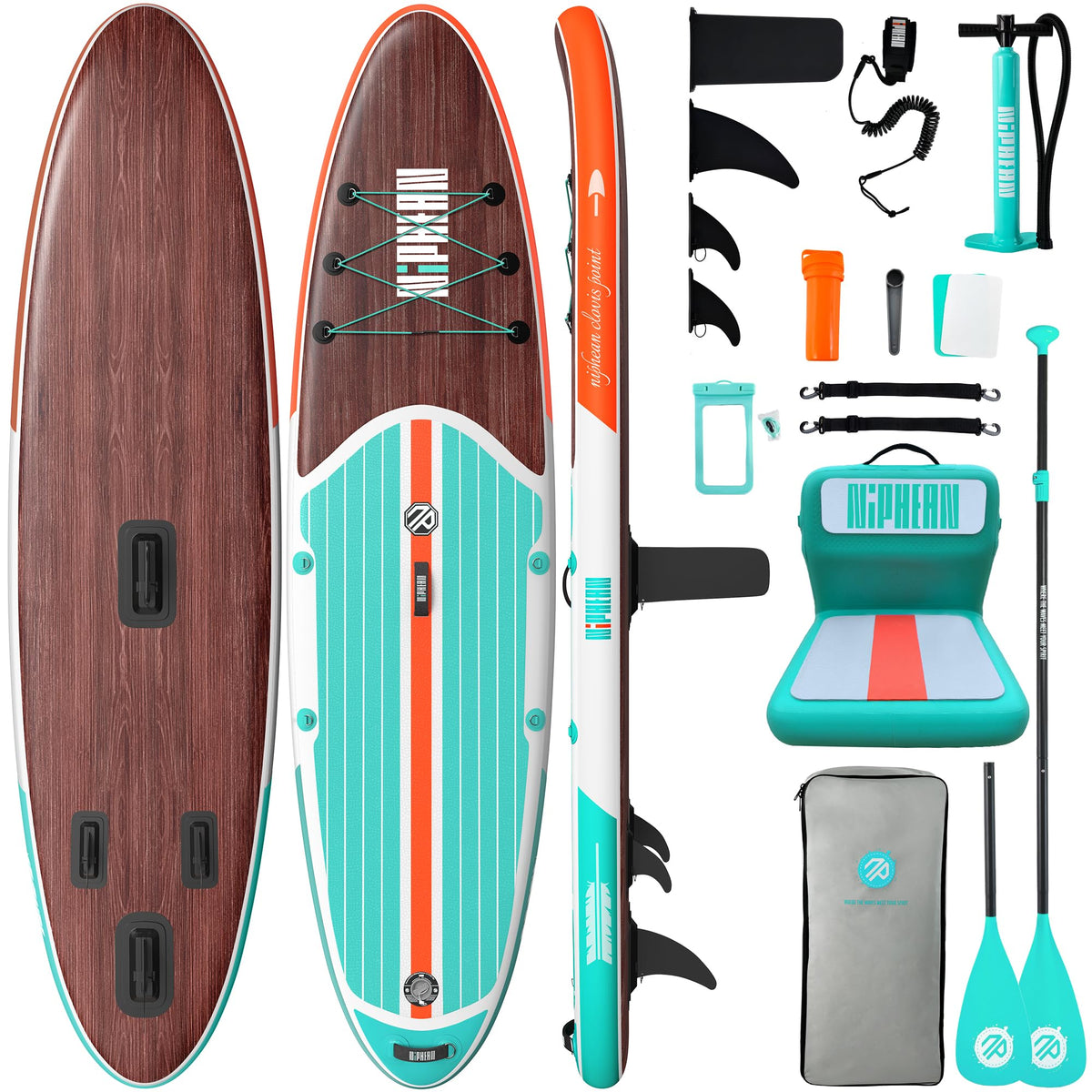 Niphean 10'6"/12'6" Inflatable SUP Board with Accessories