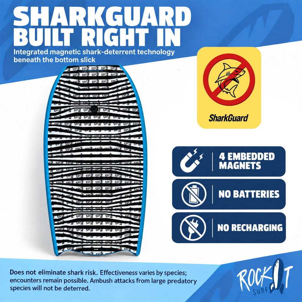 Rock-It SharkGuard 42.5" Bodyboard with Magnetic Shark Deterrent