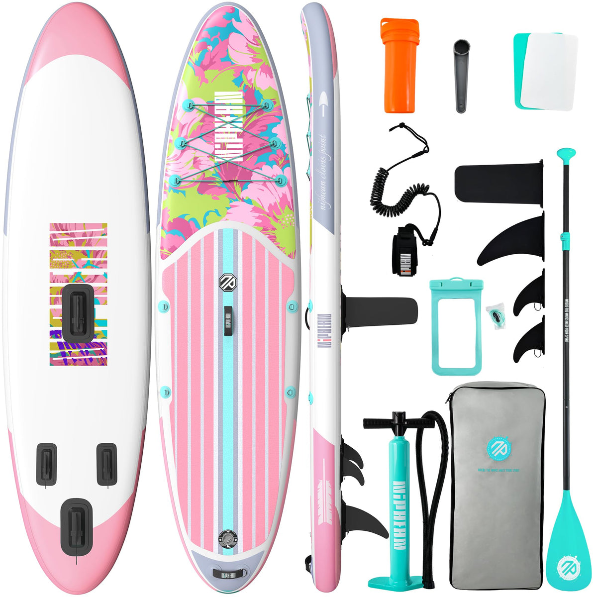 Niphean 10'6"/12'6" Inflatable SUP Board with Accessories