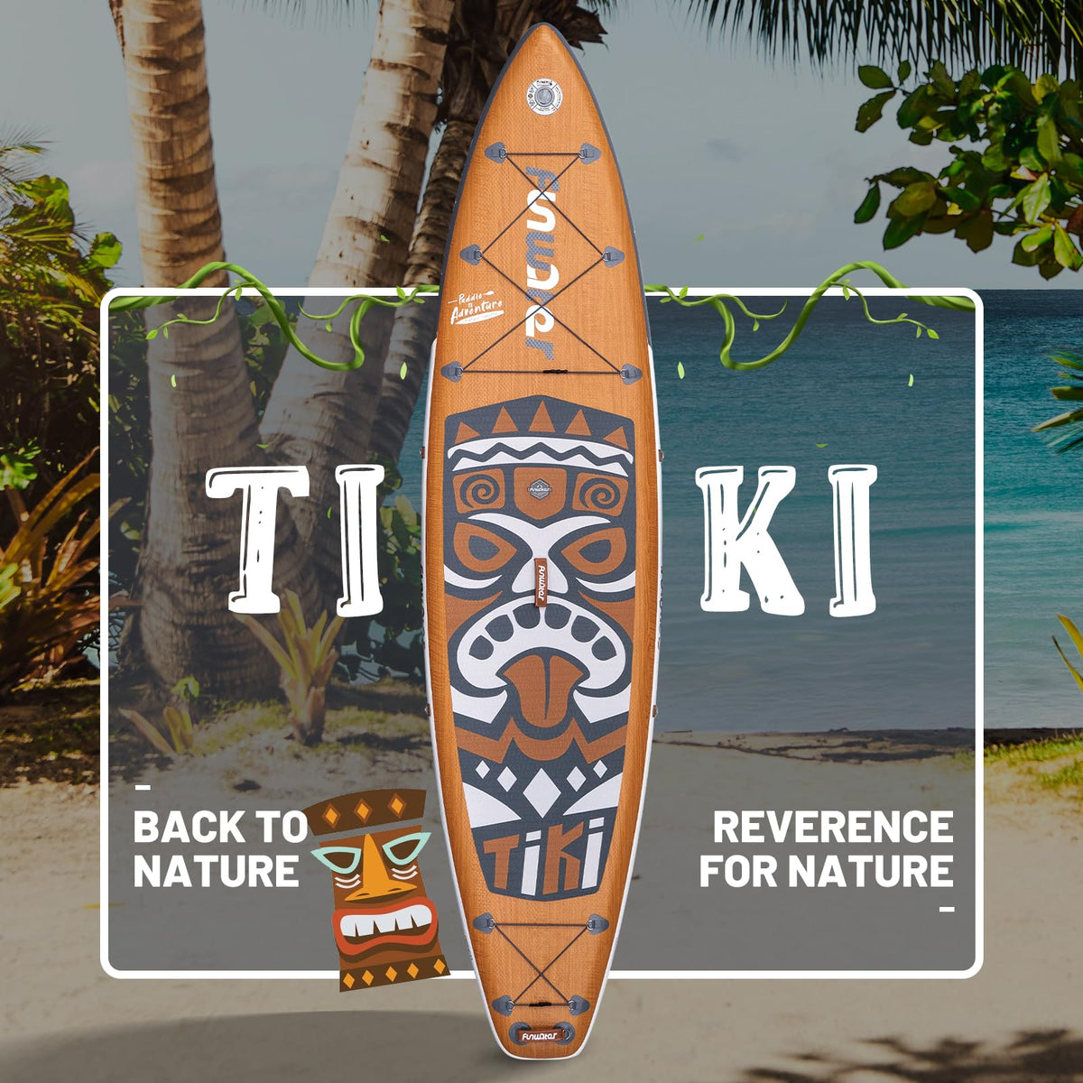 FunWater Inflatable Paddle Board with Beginner SUP Accessories
