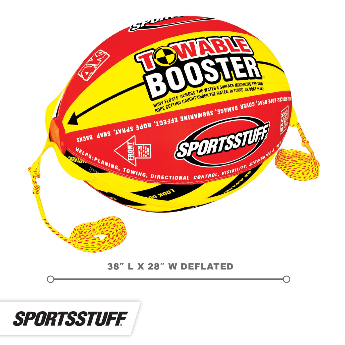 SportsStuff Booster Towable Tube Ball with 60-Foot Tow Rope