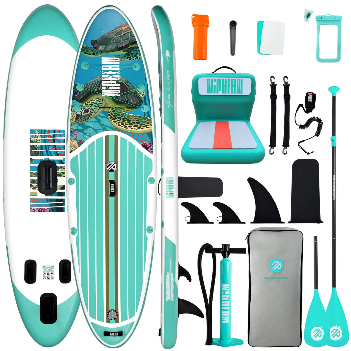 Niphean 10'6"/12'6" Inflatable SUP Board with Accessories