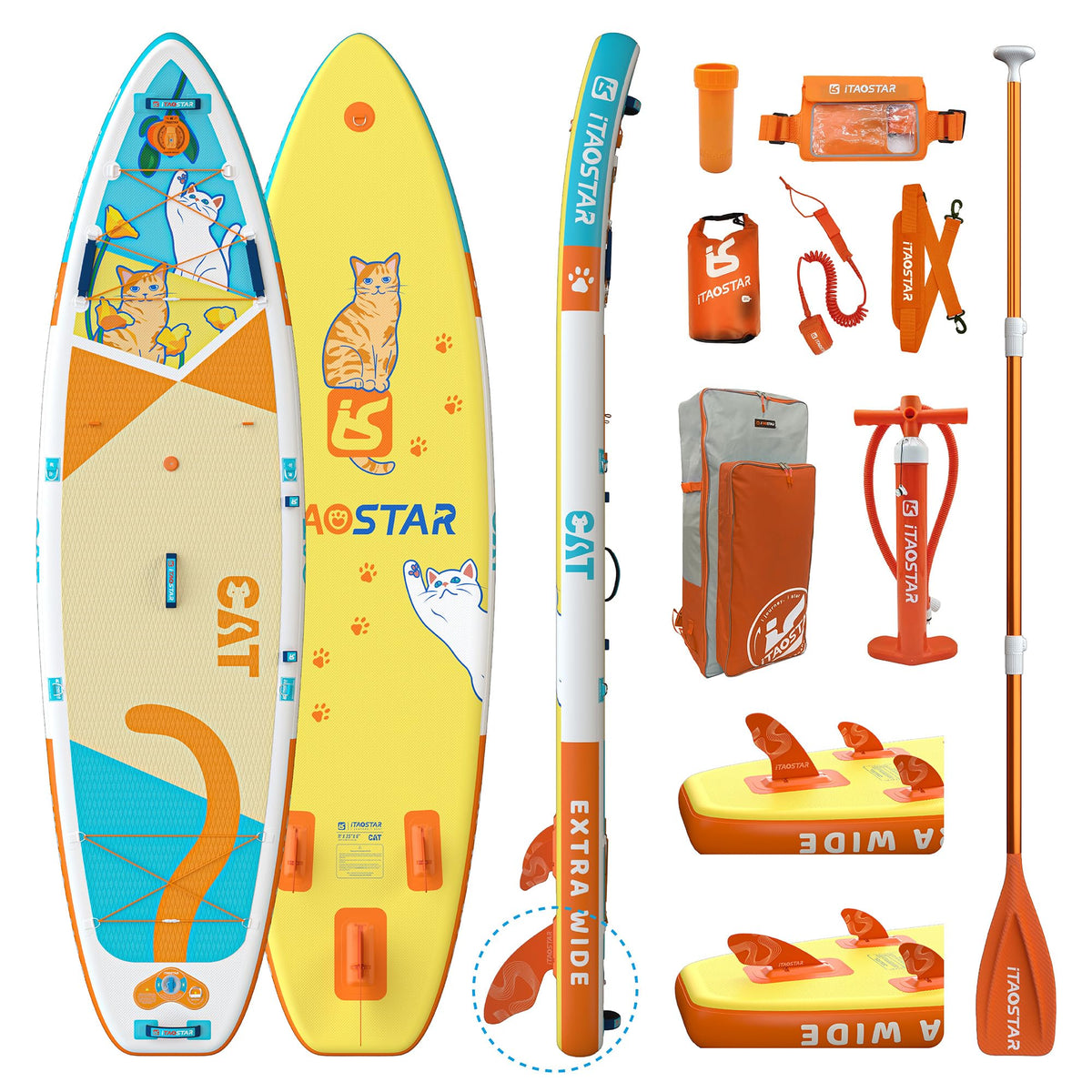 iTAOSTAR Joyful Voyagers Paddle Board with Full Accessories
