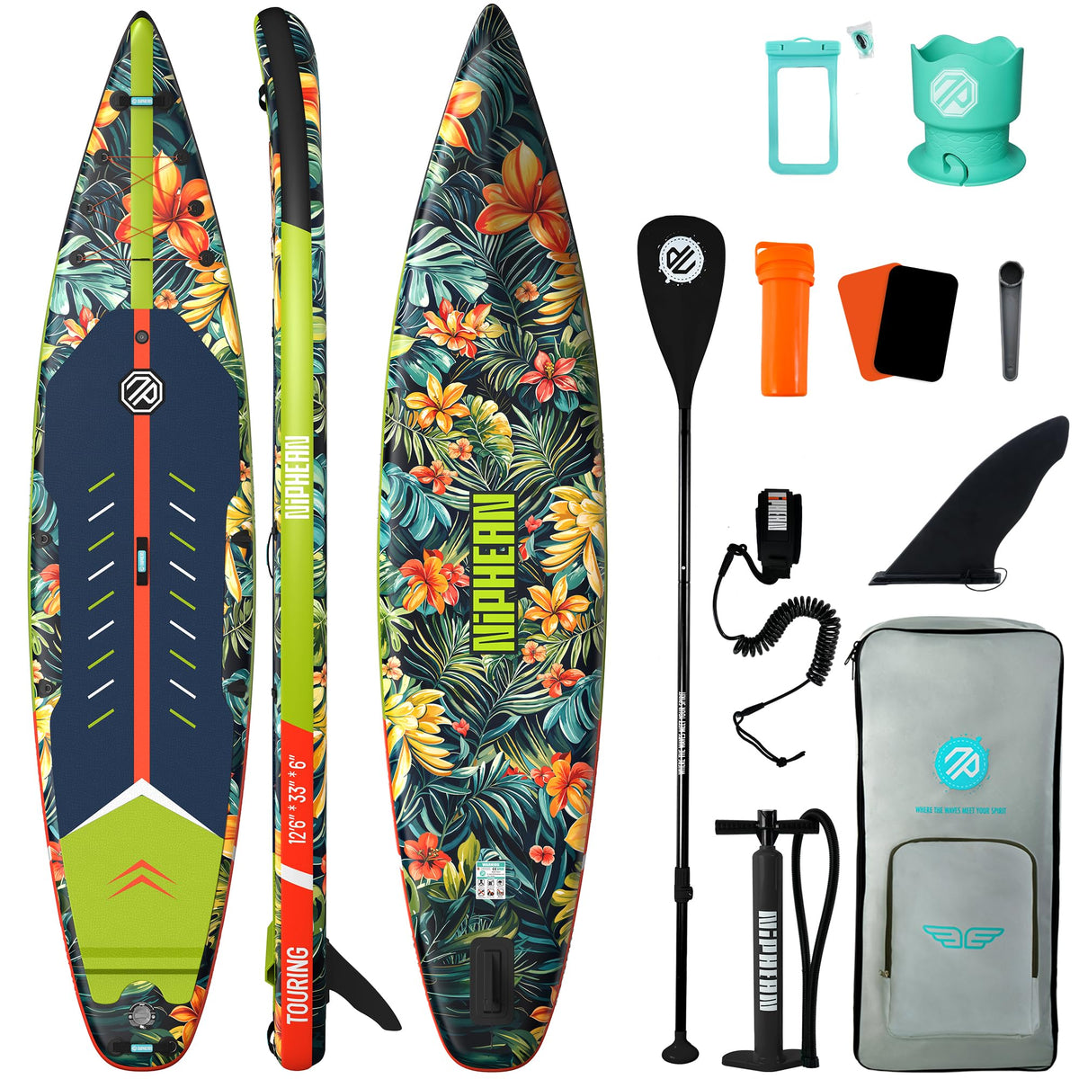 Niphean 10'6"/12'6" Inflatable SUP Board with Accessories