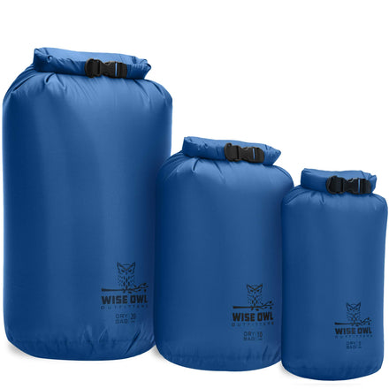 3-Pack Lightweight Waterproof Dry Bags for Water Sports