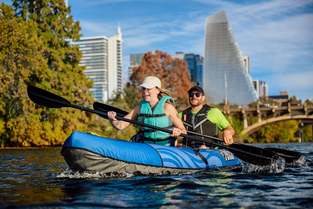 Pelican iESCAPE Inflatable Recreational Kayak for 1–2 People