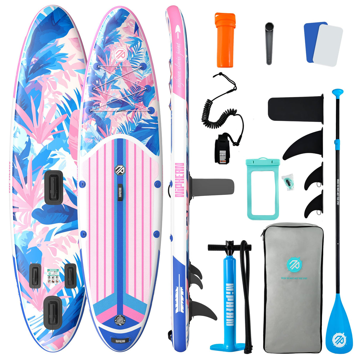 Niphean 10'6"/12'6" Inflatable SUP Board with Accessories