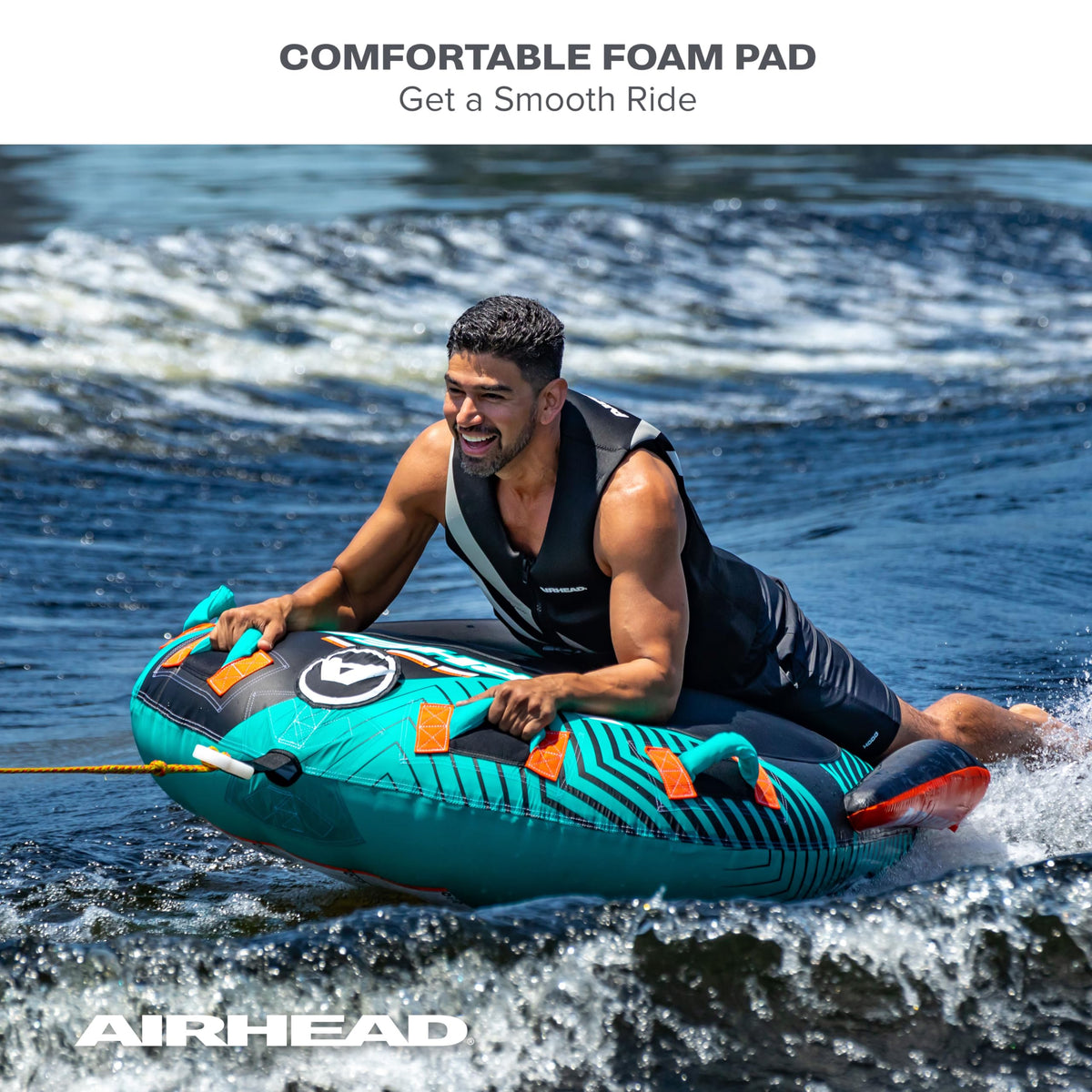 Airhead Slice 2–4 Rider Towable Tube with Nylon Cover