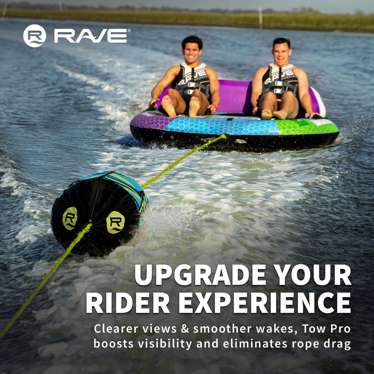 RAVE Sports Tow Pro Rope Float for Boat Towable Tubes